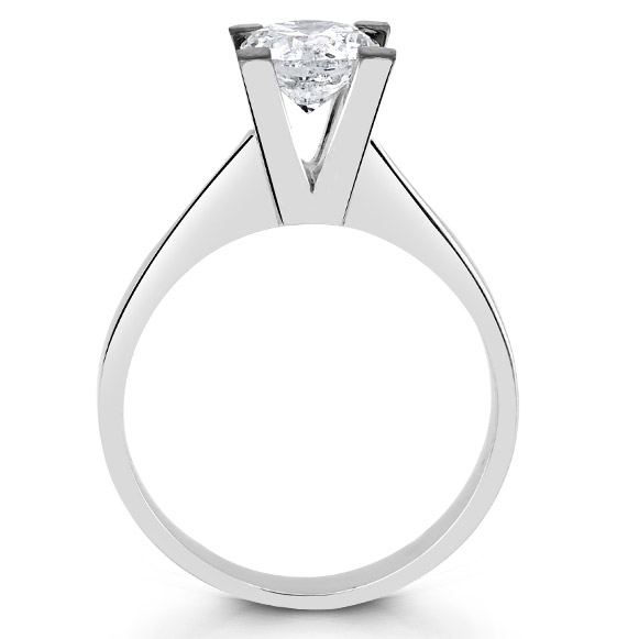 1.00 ct.D Color SI HRD Sertifikalı Tektaş Yüzük